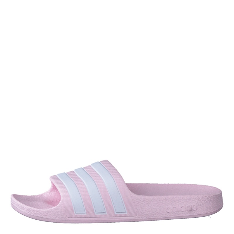Adilette Aqua Slides Kids Clear Pink / Cloud White / Clear Pink