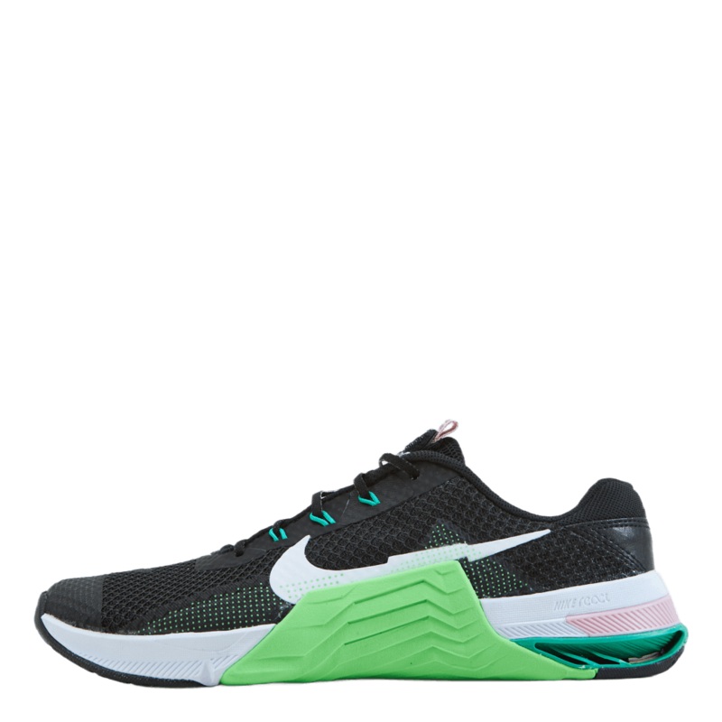 W Metcon 7 Black/white-green Strike-pink