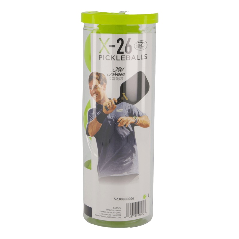 X-26 Indoor Pickleball 3 Pck. Lime-white