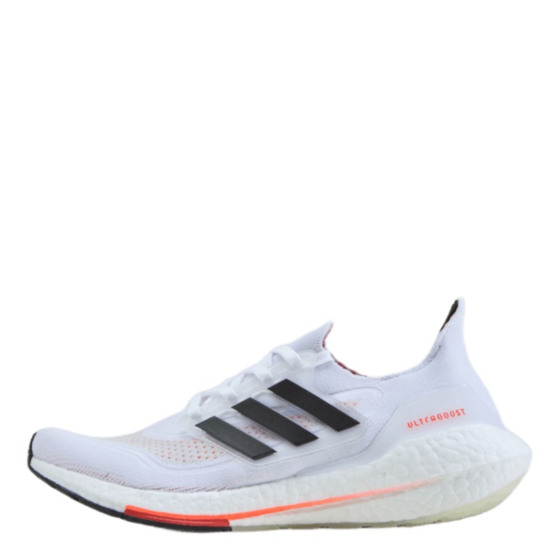 Ultraboost 21 Cloud White / Core Black / Solar Red