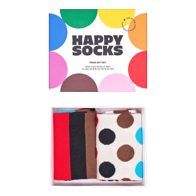 2-pack Pride Socks Gift Set White