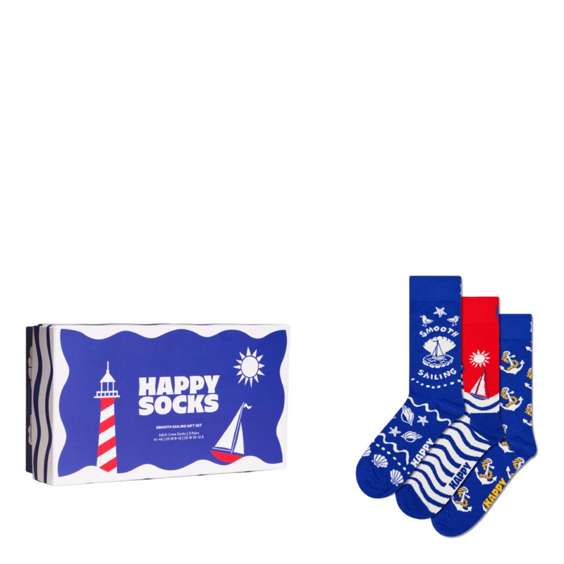 3-pack Smooth Sailing Socks Gi Blue