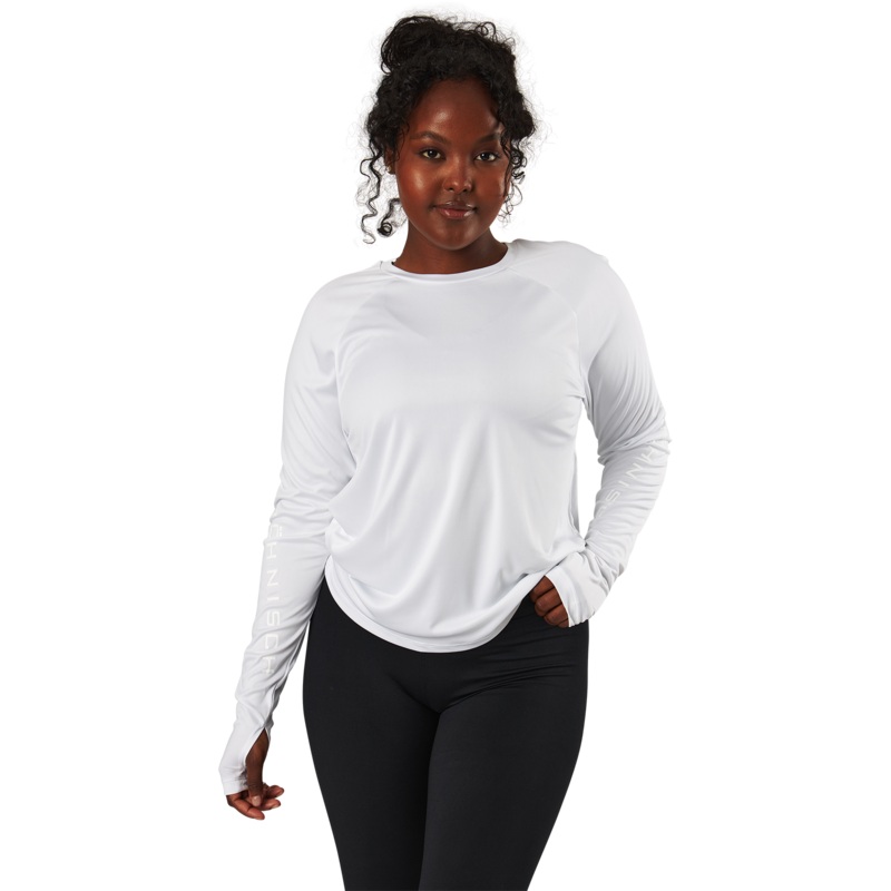 Active Logo Long Sleeve White|XS|S|M|L|XL