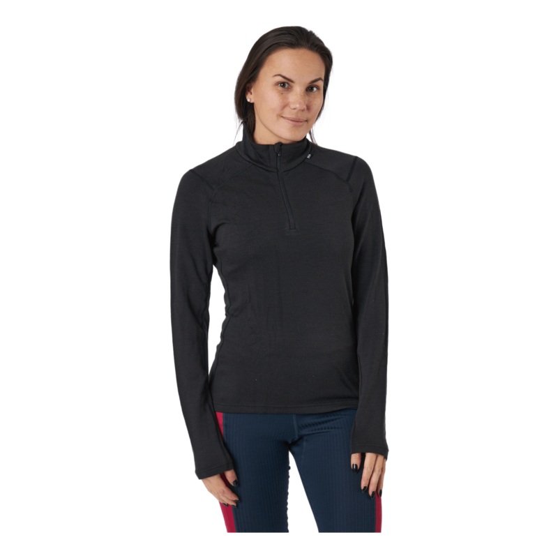 W Lifa Merino Midweight 1/2 Zi 990 Black