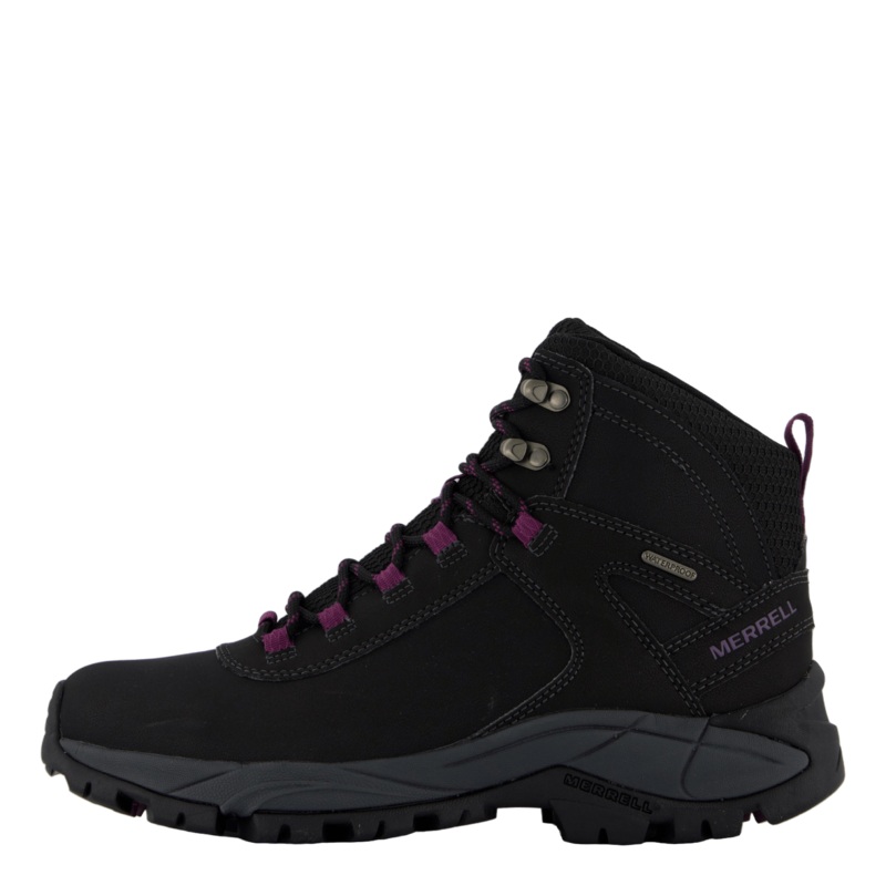 Vego Mid Leather Wtpf Black/gloxinia