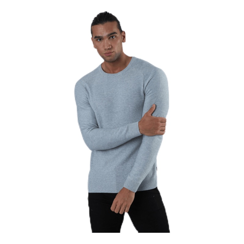 Adam Knit Crew Neck Grey|XXL
