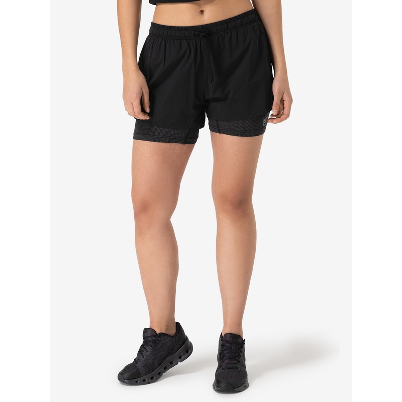 W Double Layer Shorts Black|XS|S|M|L