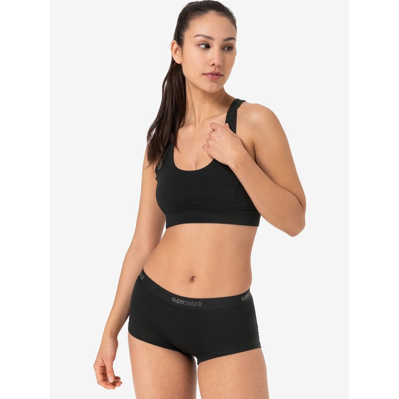 W Rubberribbra Black|XS|S|M|L