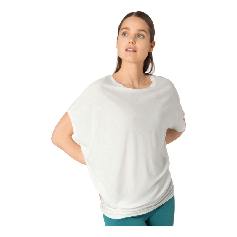W Yoga Loose Tee White|XS|S|M|L