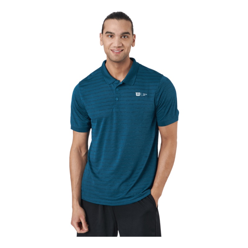 Bela Stripe Polo Ii Blue Coral