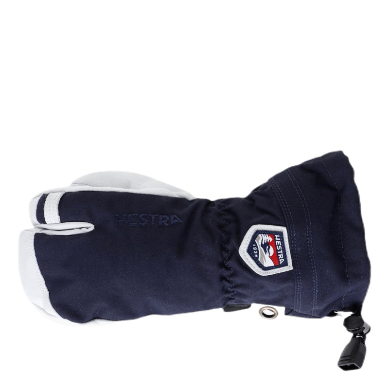 Army Leather Heli Ski 3-Finger Junior Blue