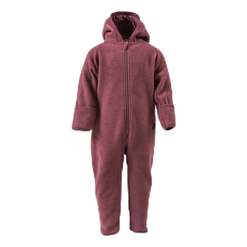 Umeko Fleece Overall Red|56|62|68|74|80|86|92