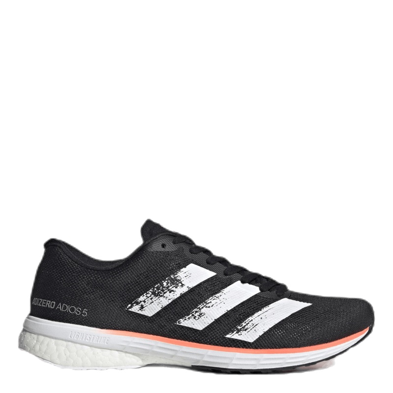 Adizero Adios 5 Shoes Core Black / Cloud White / Signal Coral