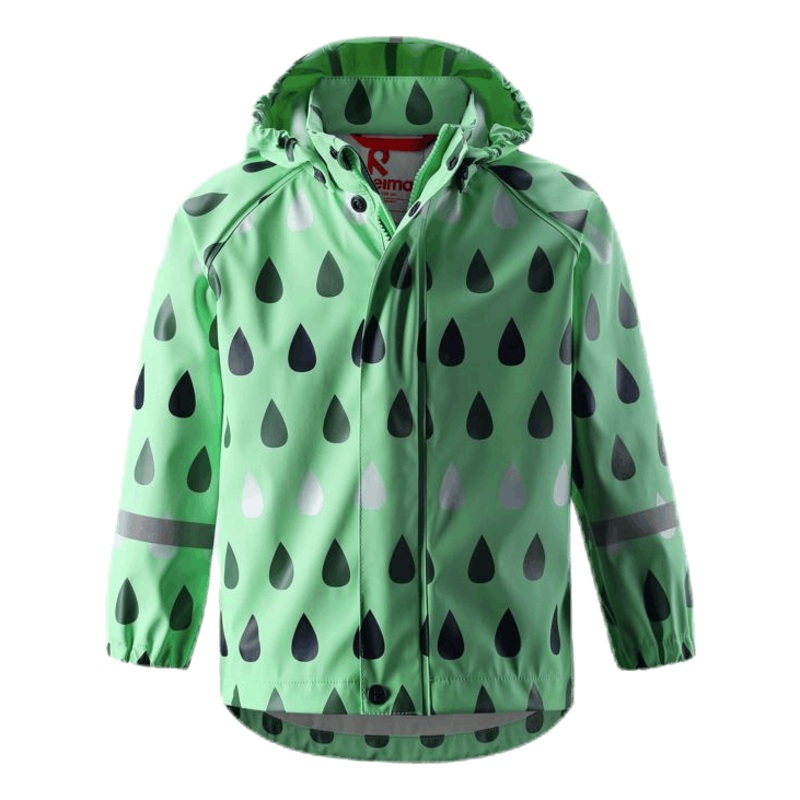 Vesi Raincoat White/Green|86|92|98|104|110|116|122|128|134|140