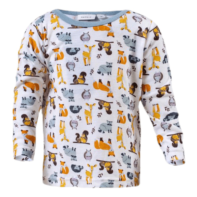 Willit Wool Ls Top Xix White|86|92|98|104|110