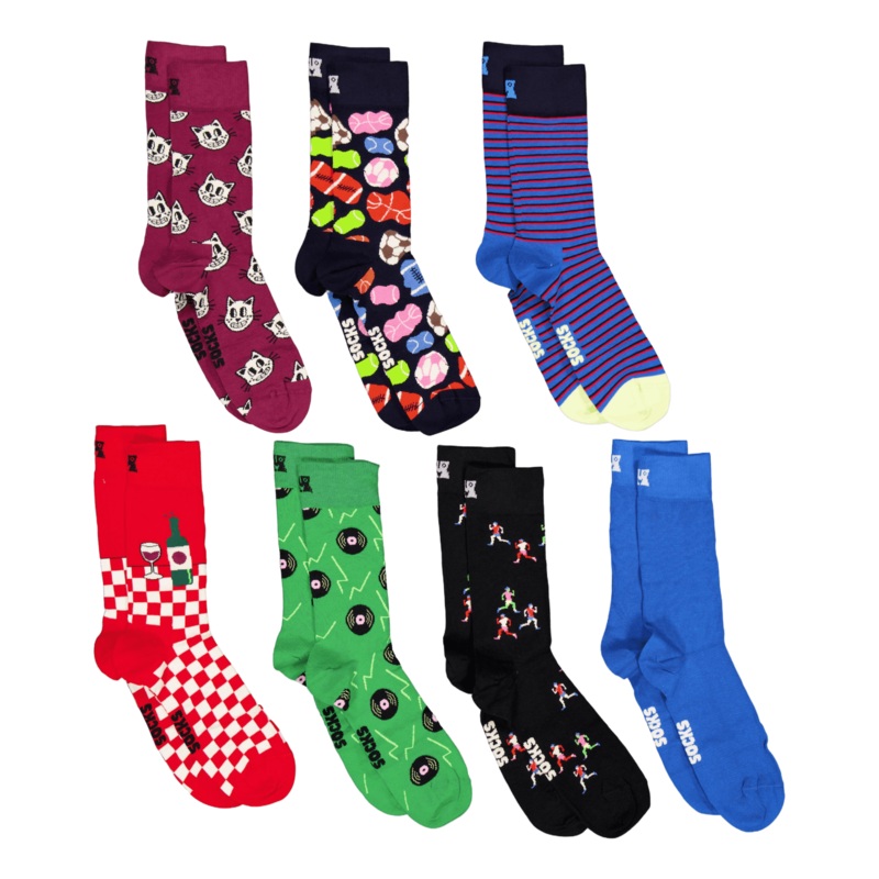 7-pack 7 Days Gift Set Navy|36-40|41-46