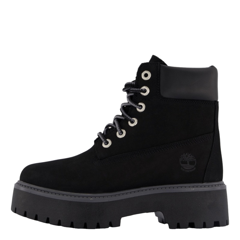 6 Inch Lace Up Waterproof Boot Jet Black