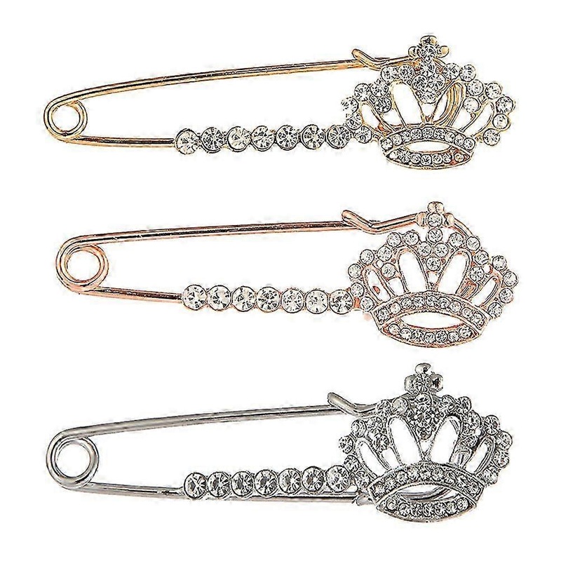 3 Pcs Scarf Pin Fashion Brooch Collar Corsage Jewelry Women Breastpin | Fruugo SG
