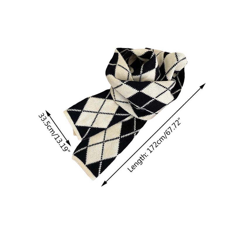 Buffalo Plaid Scarf Diamond Grid Winter Scarfs For Women Black Neck Warmer Scarf Ladies Shawls And Wraps Wool Scarf | Fruugo SG