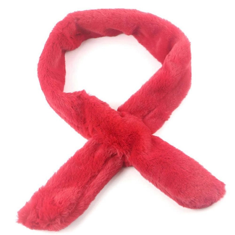 Fluffy scarf slender lovely little scarf | Fruugo SG