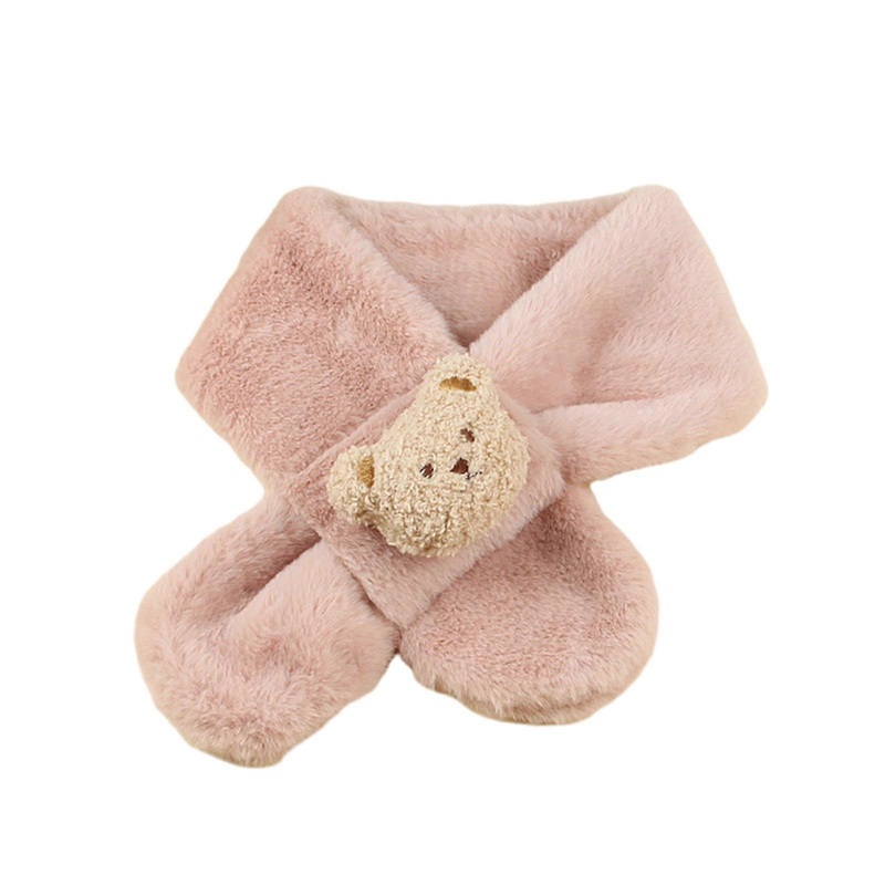 Soft Plush Children Scarf Winter Neck Warmer Cartoon Designs Scarf Fake Rabbit Hair for Boys & Girls Perfect for Winter  Dark pink | Fruugo SG