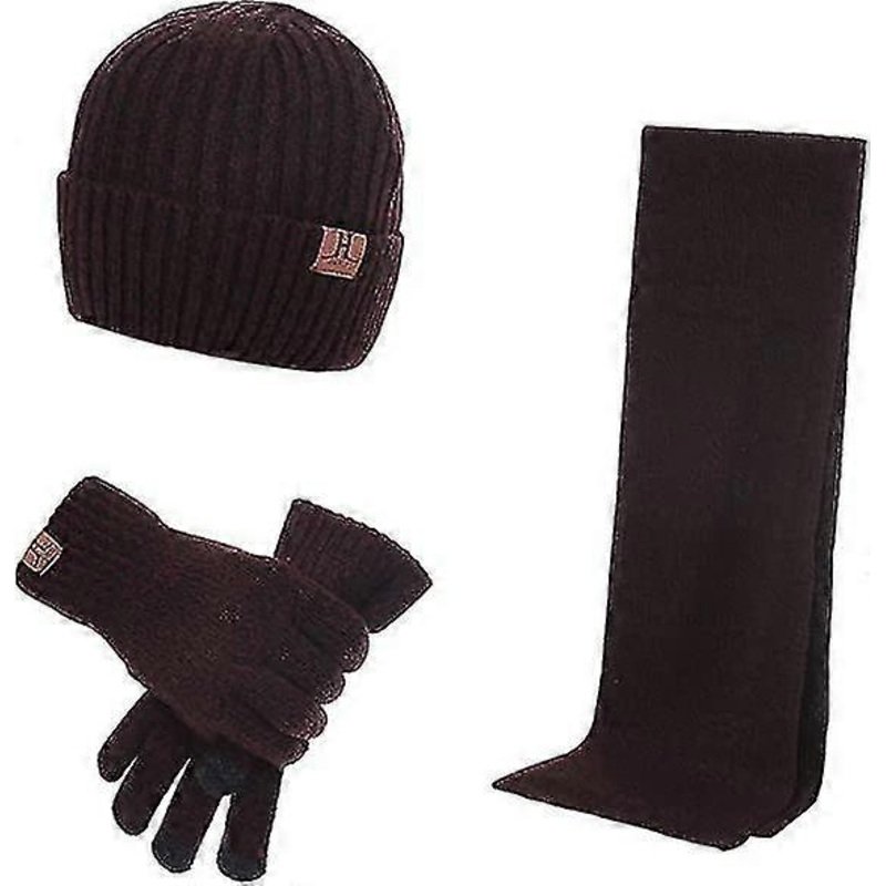 Beanie Scarf Touch Screen Glove Set Unisex | Fruugo SG