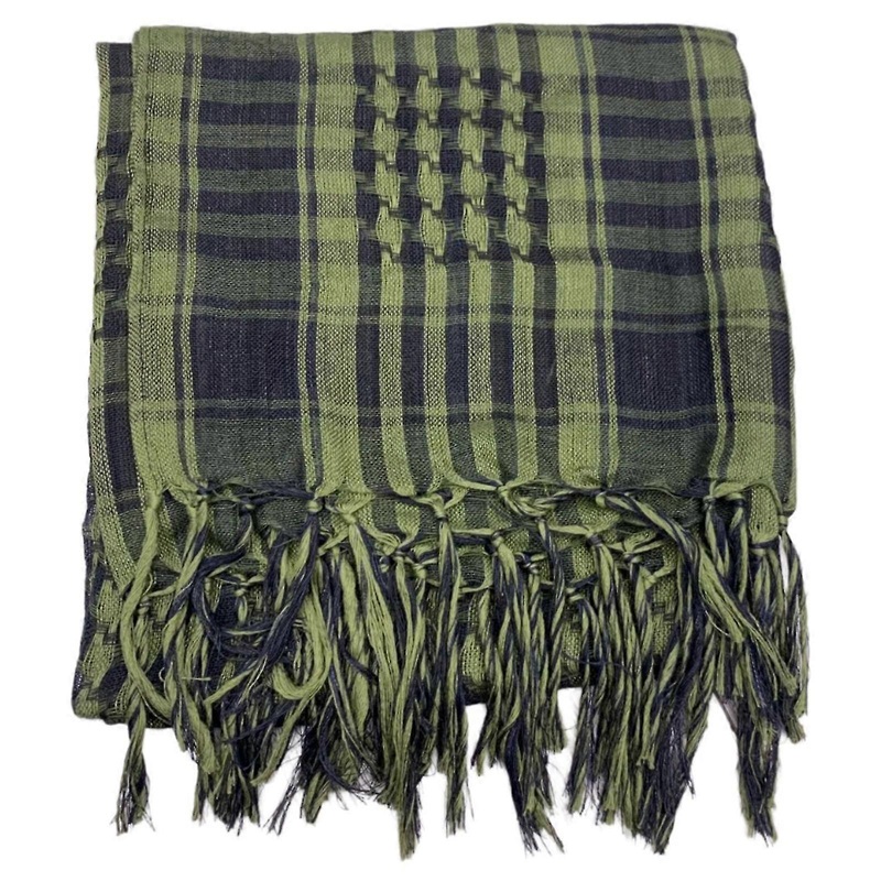 Classical Arab Keffiyeh Scarf for Sun Protection – Green Ethnic Hijab Shawl | Fruugo SG