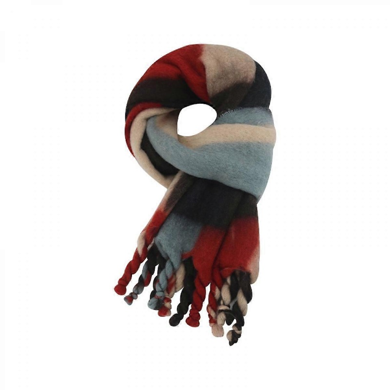 Fall Winter Scarf Cashmere Wool Plaid Scarf Warm Chunky Large Blanket Wrap Shawl Scarves for Women MenRed | Fruugo SG