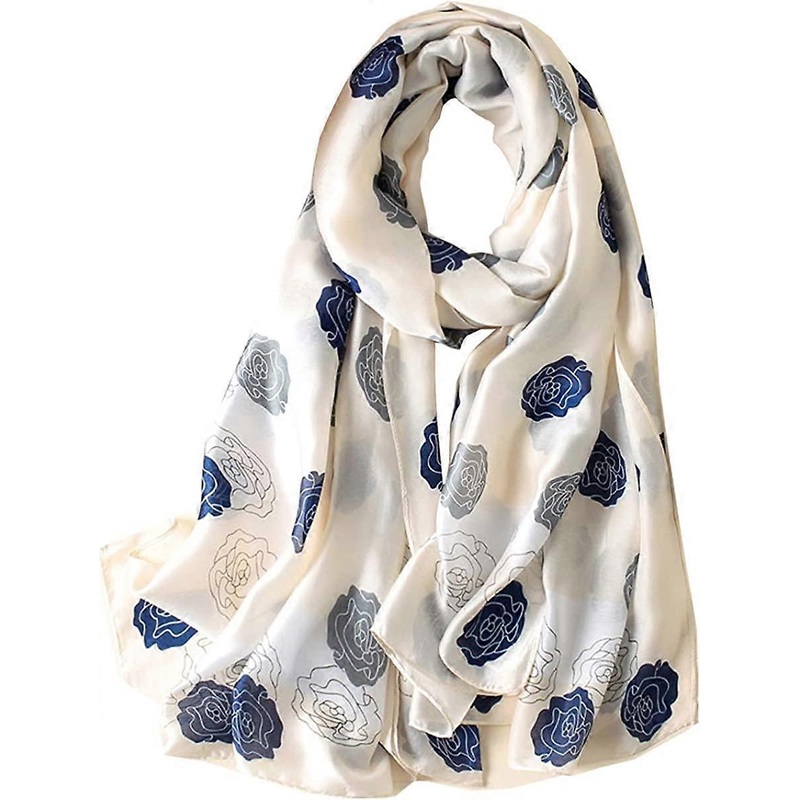 Fashion Scarves 100% Silk Felling Scarf Long Lightweight Sunscreen Shawls Wrap for Women Hair Scarves | Fruugo SG