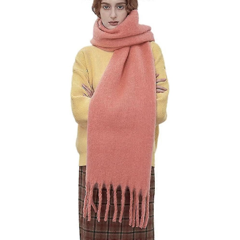 Large Chunky Scarf Colorful Cashmere Feel Oversized Scarves Blanket Soft Big Wool Shawl Thick Winter Warm Women-MXBC | Fruugo SG