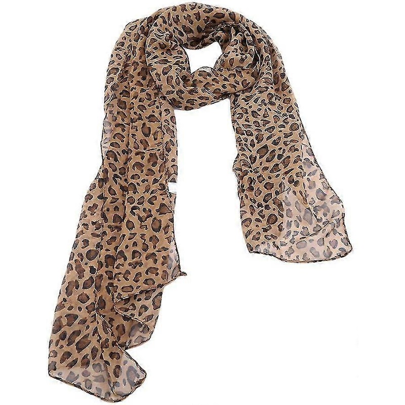 Leopard Scarf Fashionable Elegant Leopard Print Scarf Light Soft Long Scarves | Fruugo SG