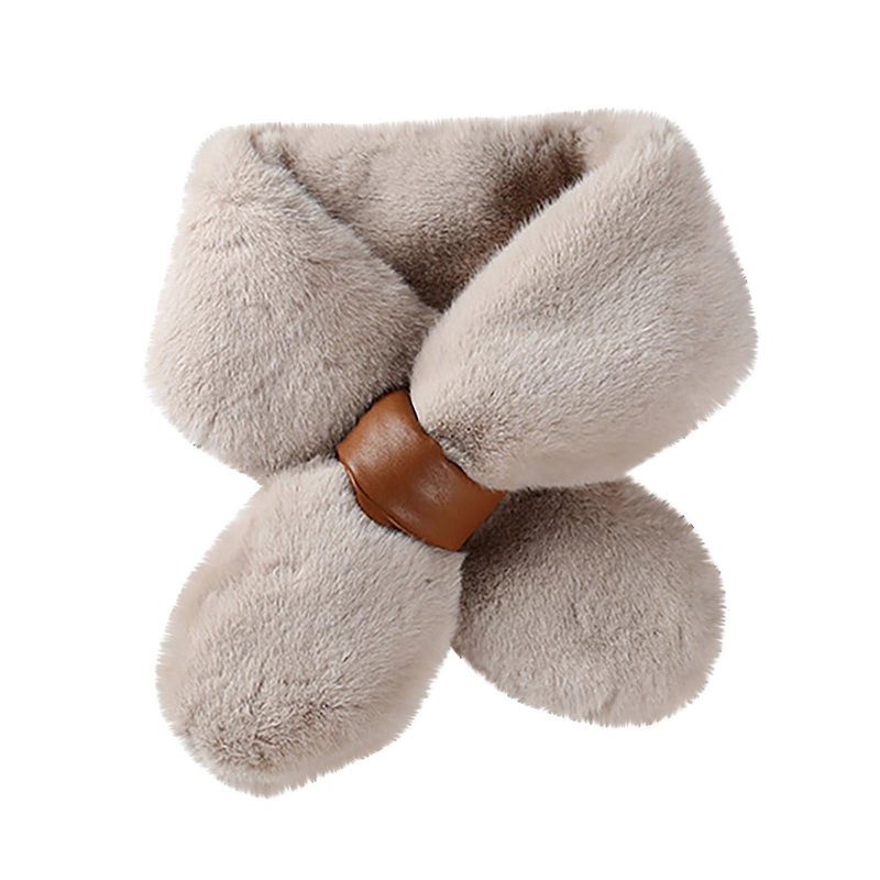 Lovely Women Fashion Winter Faux Villus Scarf Outerwear Lady Scarf Warm Bib | Fruugo SG