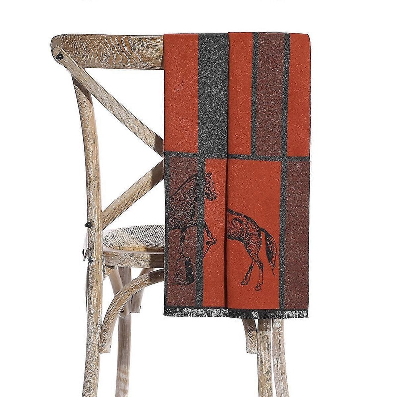 Men’s Scarf Winter Simple Horse ScarfOrange | Fruugo SG