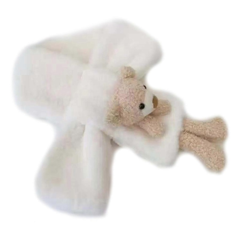 One Size Kids Girls Boys Warm Neck Warmer Plush Scarf Winter Out door Activity Body Warm Care Ski Wrap Shawls for Child  White | Fruugo SG