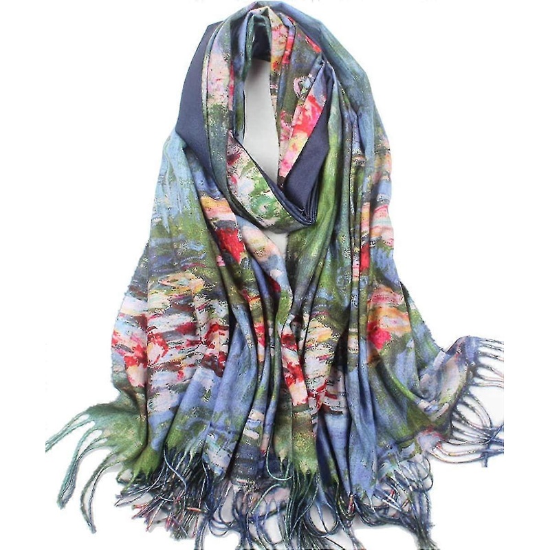 Soft Cashmere Feel Scarf For Women Elegant Large Winter Warm Scarves Shawl Wrap Gifts Monet Klimt Van Gogh’s Art Printed | Fruugo SG