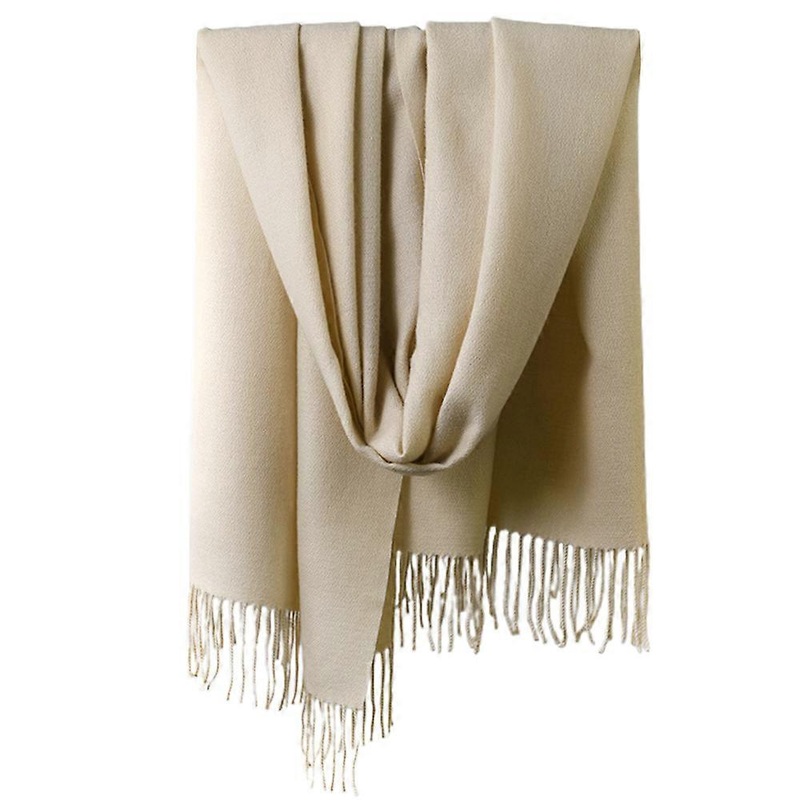 Warm Long Scarves Winter Scarves Pure Color Scarf Tassel for women | Fruugo SG
