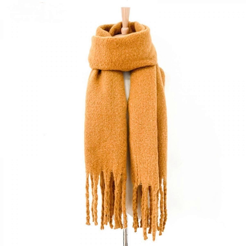 Women’s Fall Winter Scarf Classic Tassel Plaid Scarf Warm Soft Chunky Large Blanket Wrap Shawl ScarvesYellow | Fruugo SG