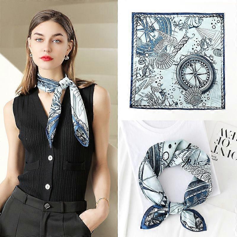 Women’s Silk Touch Scarf Medium Square Satin Bandana Gift For Girlfriend,Mother-Green | Fruugo SG