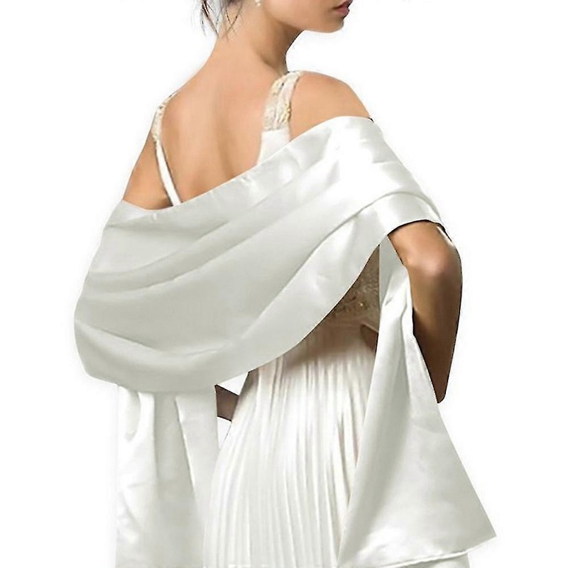 Women Soft Silky Satin Bridal Wrap Stole Shawl Scarf Wedding Bridesmaids Evening Party | Fruugo SG