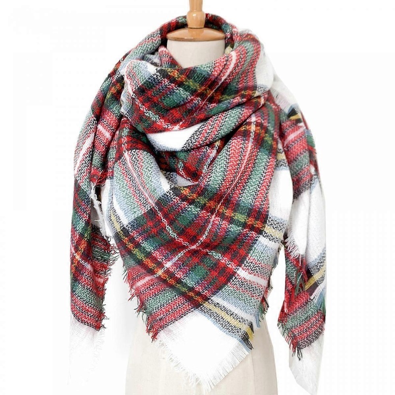 Women Tartan Scarf – Winter Long Scarves Plaid Warm Wraps Wool British Style For Ladies Spinning Tassel Shawl Long Stole,20 | Fruugo SG