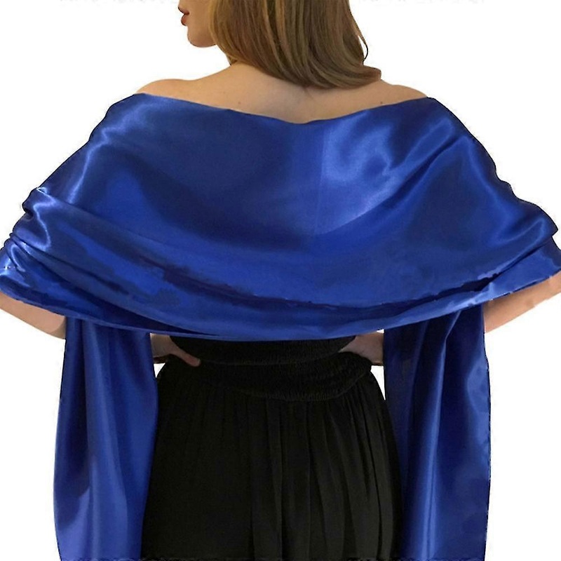 Womens Solid Soft Wedding Bridal Bridesmaids Shawl Silk Satin Dress Shawl | Fruugo SG