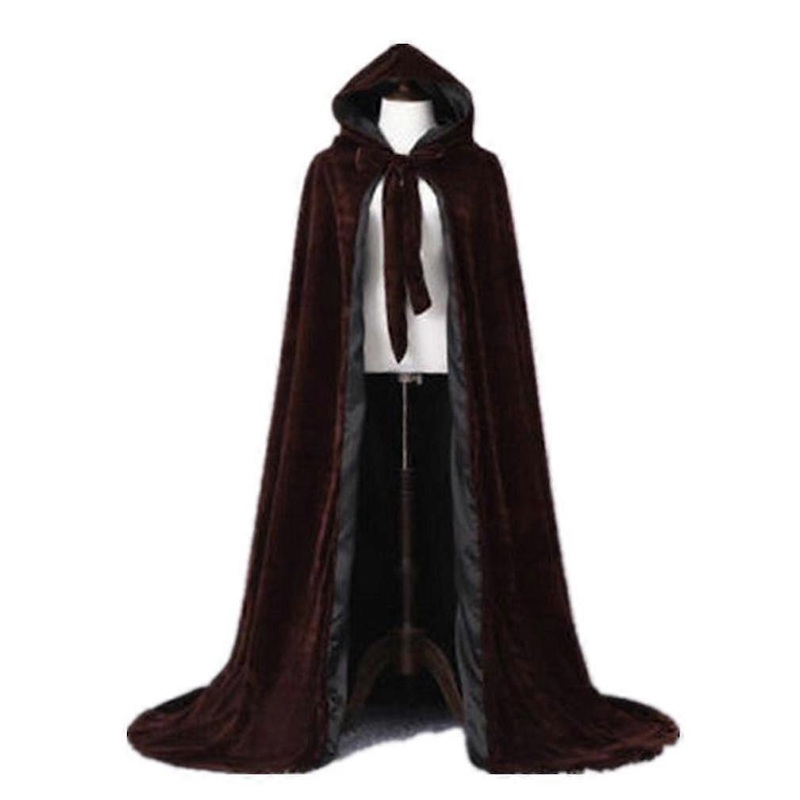 Cosplay Witch Hooded Cloak Long Shawl Black Poncho Show Costume for Halloween | Fruugo SG
