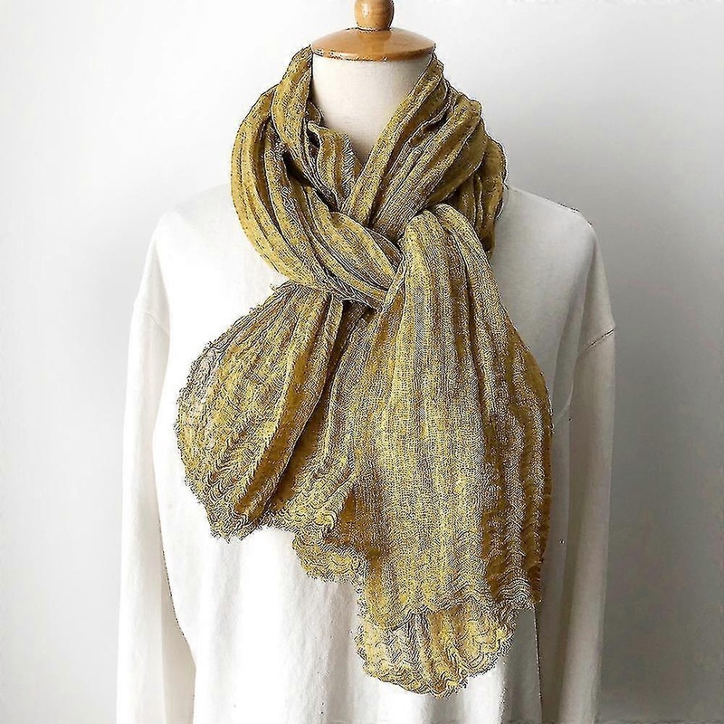 Cotton Linen Scarves Men’s Women’s Scarves Shawls | Fruugo SG