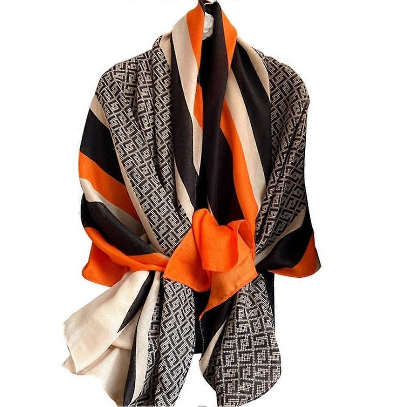 Fashion Scarf with Floral Printing Beach Cover up Cotton Linen Shawl Wrap for Lady | Fruugo SG