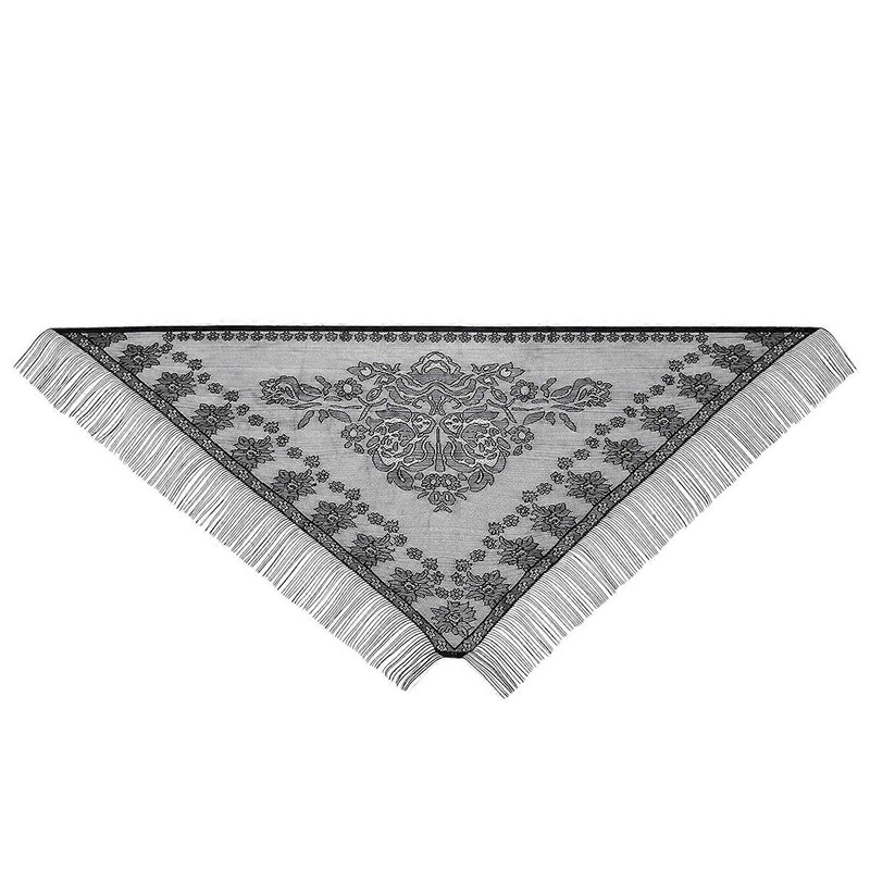 Lace Shawl Shoulder Wrap Hollowout Neck Scarf for Evening Parties Women Elegant Fringed Neck Wrap Theme Party Lace Shawl | Fruugo SG