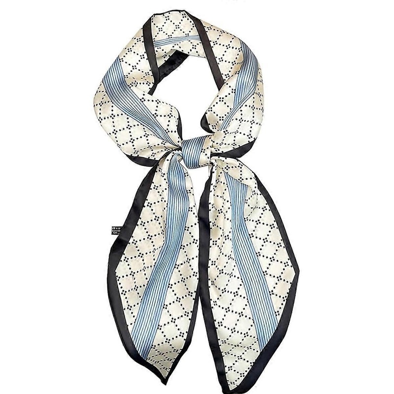 Long silk scarf-dotted stripes | Fruugo SG
