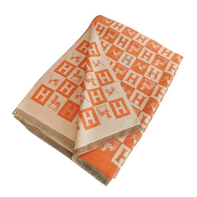 Pashmina Scarf with H Letter Printing Winter Shawl Elegant Warm Wrap Thicken Scarf for Lady | Fruugo SG