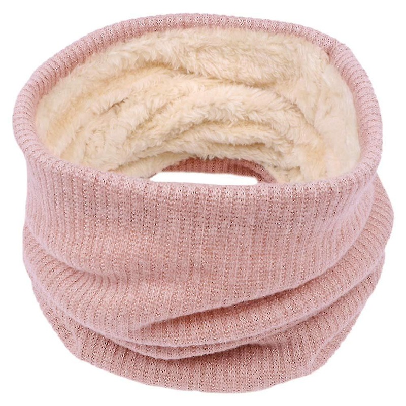 Scarf Winter Double-layer Neck Warmer Knit Fleece Lined Circle Loop Windproof Thick Scarves Gifts For Women Men | Fruugo SG