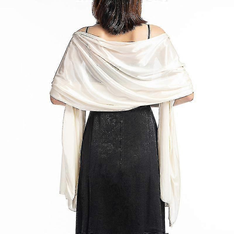 Shawl Dress Evening Wrap Wedding Satin Solid Shawl Shrug Boleros | Fruugo SG