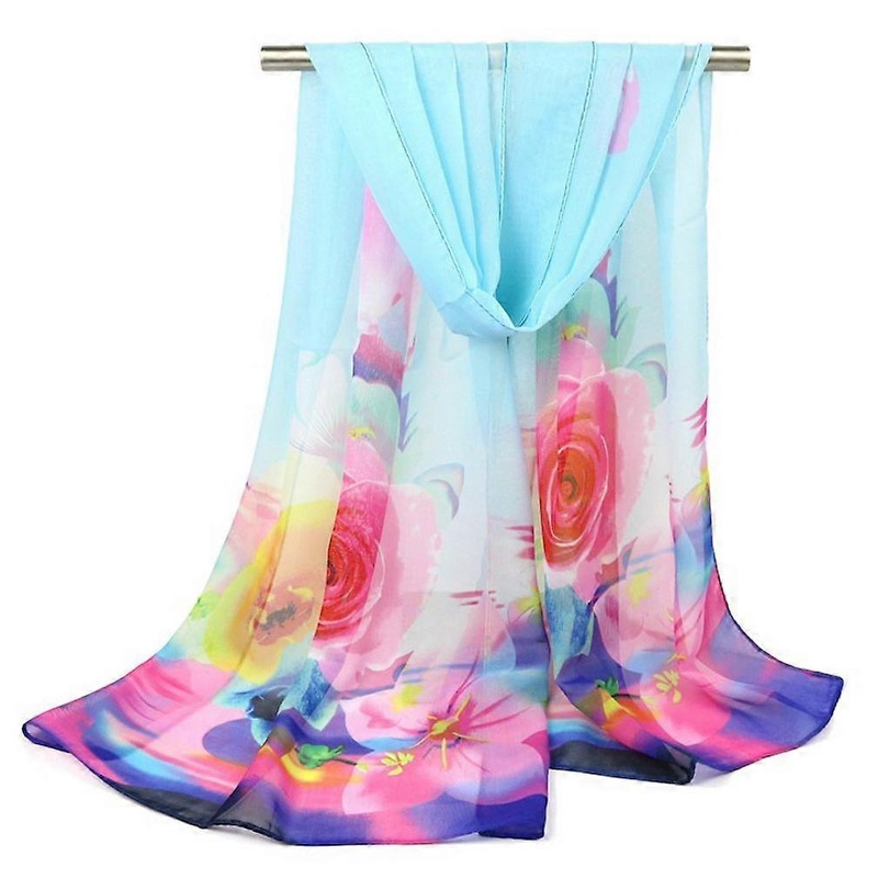 Silky Scarf Lightweight Wraps Chiffon Scarf Fashion Designer Scarf | Fruugo SG